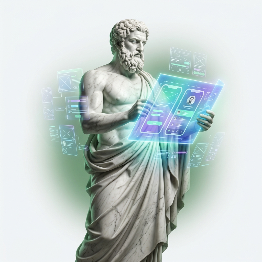 Cyber-Renaissance Statue